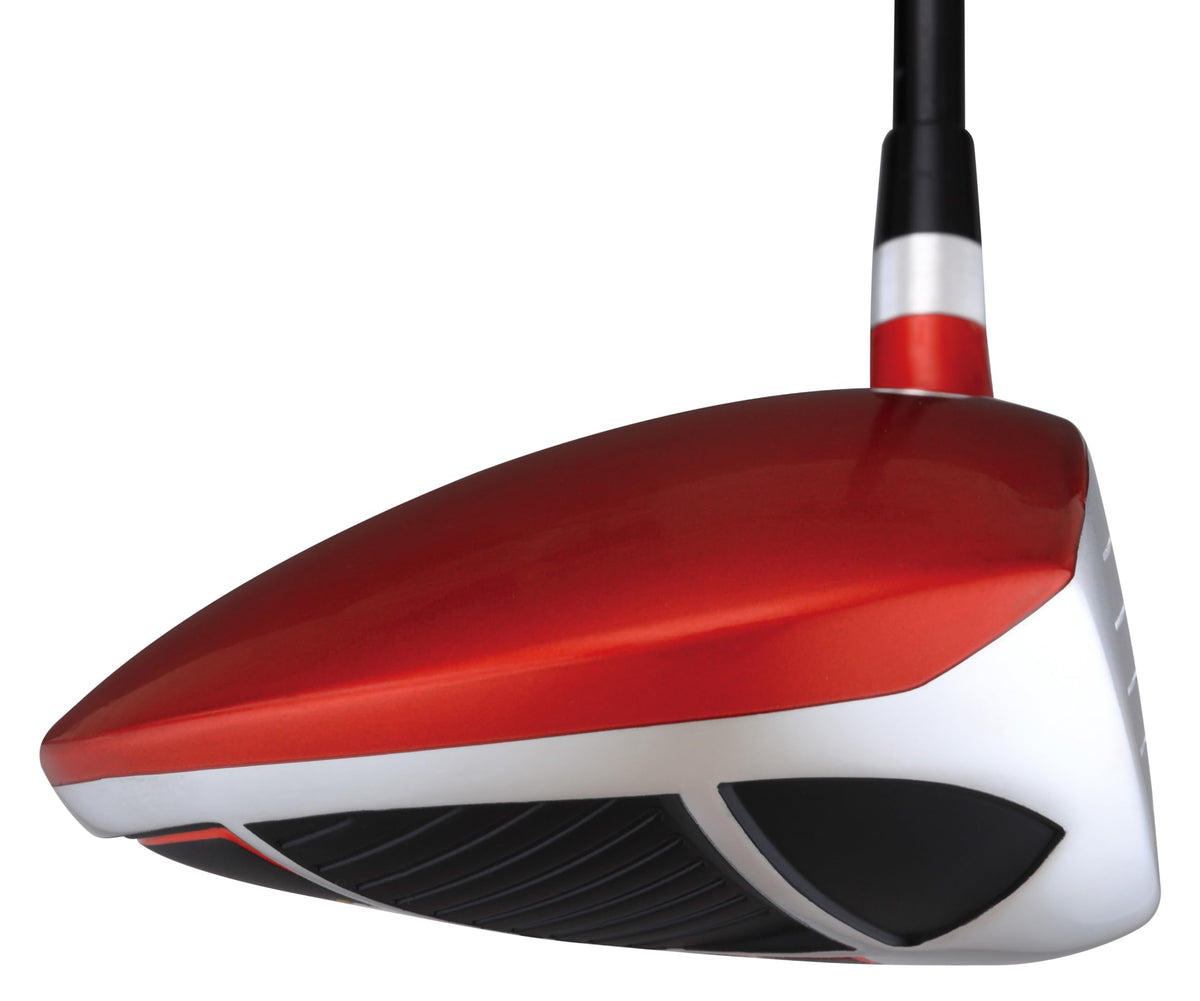 Money Club Senior Driver graphite shaft close-up for light swing feel.