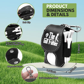 Montela Golf bag includes magnetic button for smooth opening.