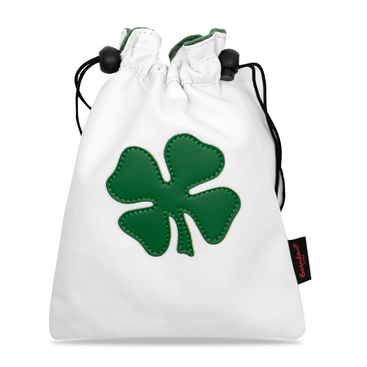 Montela Golf easy-clean leather pouch cleans quickly after rounds.