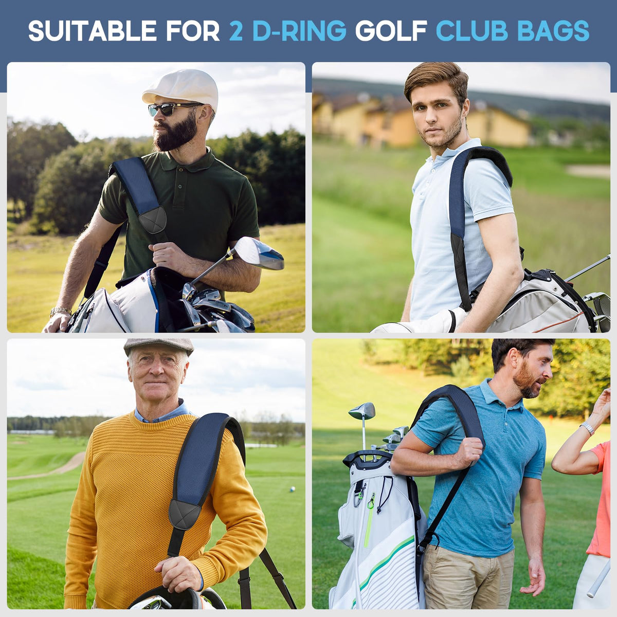 Montela Golf replacement bag strap fits most bags and luggage