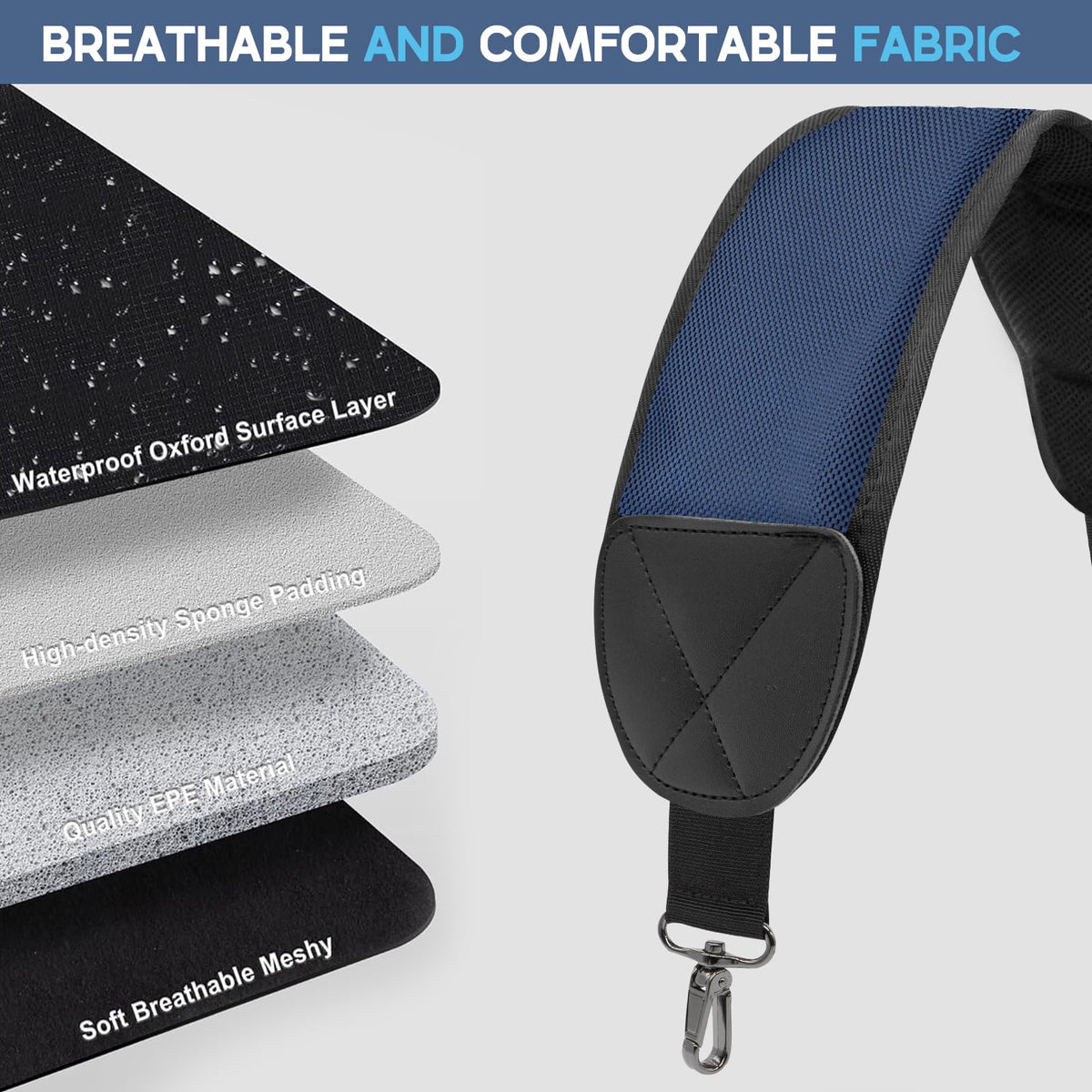 Montela Golf padded shoulder strap designed for comfortable carry