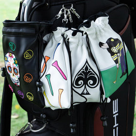 Montela Golf Skeleton Design Pouch adds a playful touch to practice.