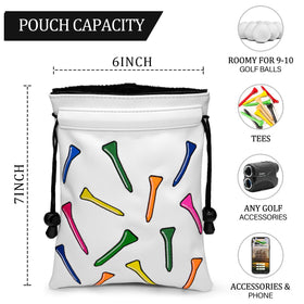 Montela Golf tee pouch storing tees and small tools for on-course use