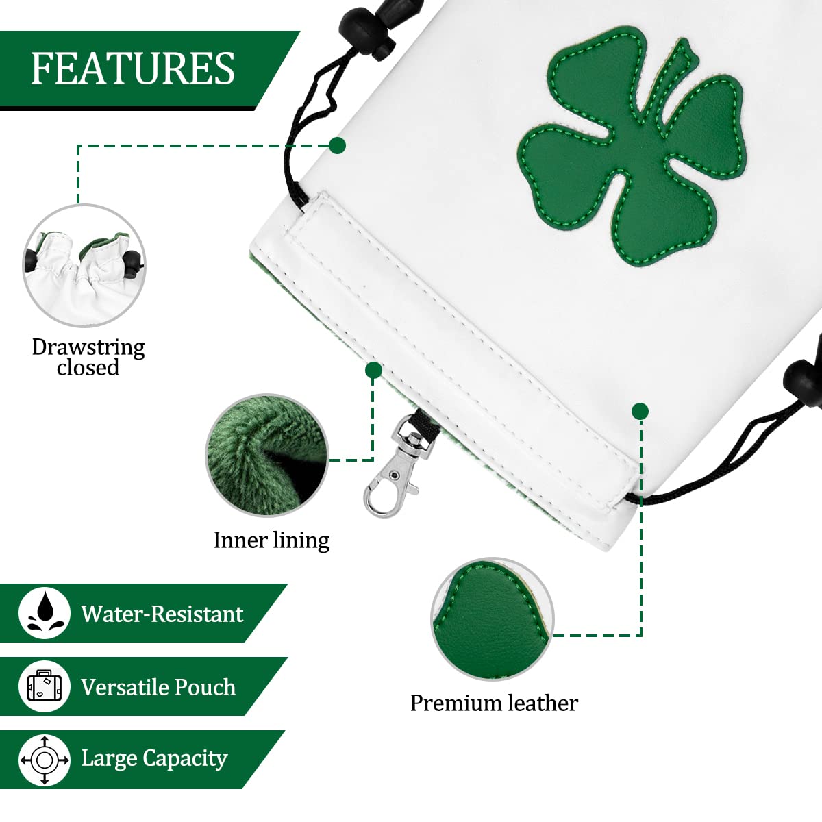 Montela Golf tees-ball-marker-storage pouch keeps small accessories organized between shots.