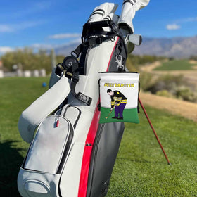 Montela Golf Water-Resistant Pouch protects contents on damp days.