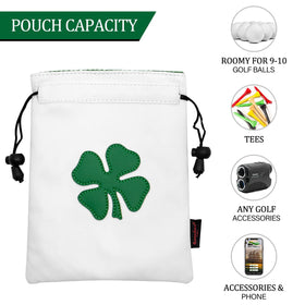 Montela Golf waterproof-dustproof pouch protects contents from moisture and dust.