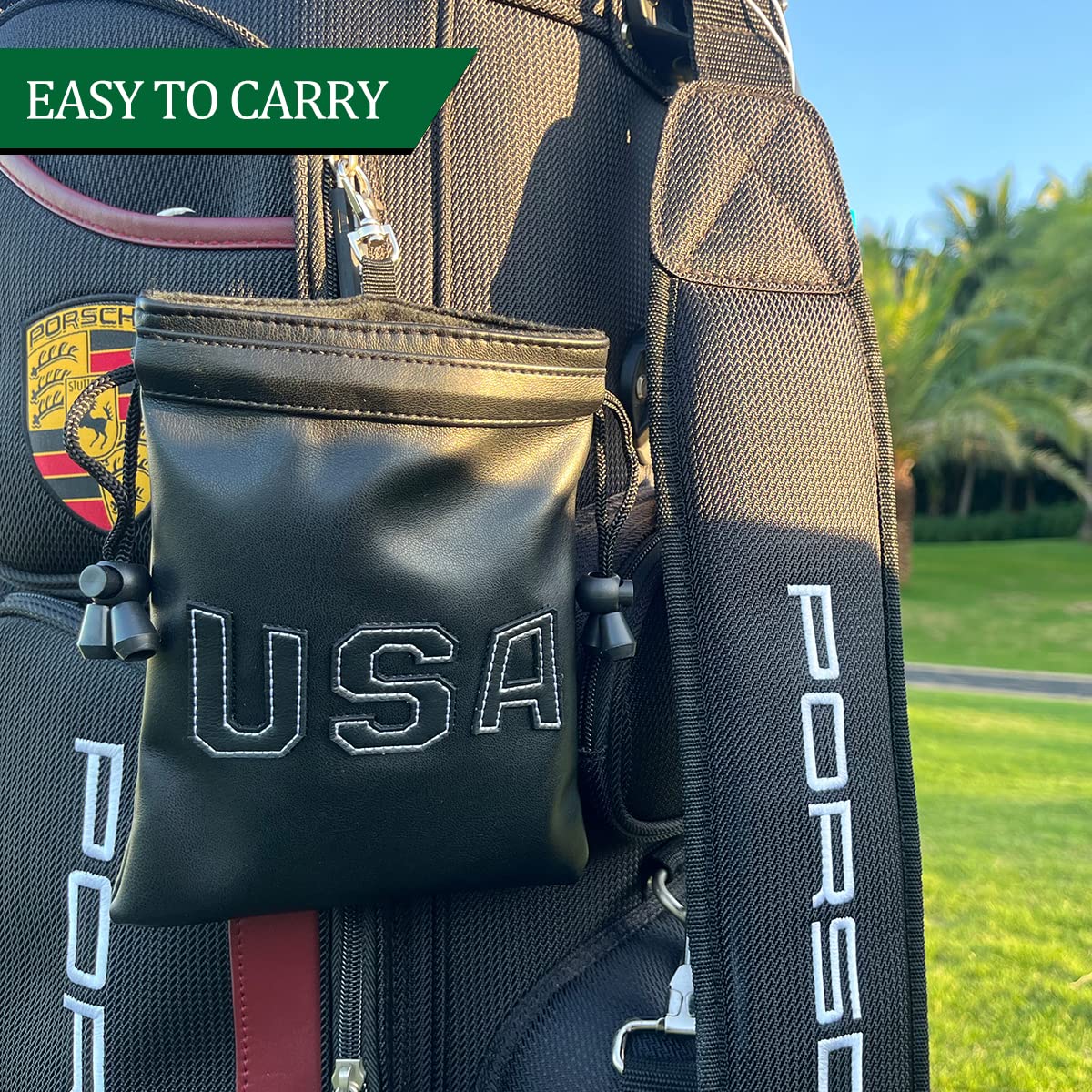 Montela Golf pouch is durable, waterproof, and dustproof for all-weather use.