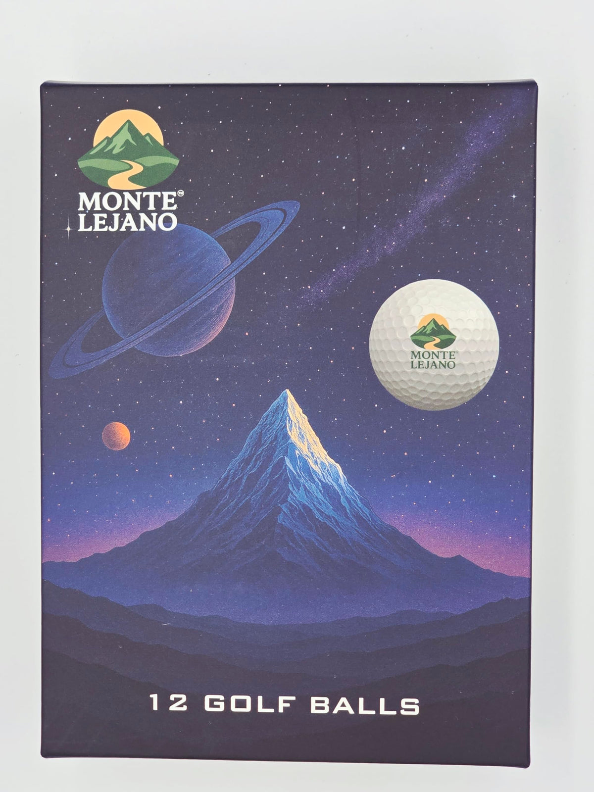 Montelejano 12 premium golf balls offering long distance flight for longer drives.