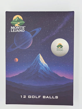 Montelejano 12 premium golf balls offering long distance flight for longer drives.