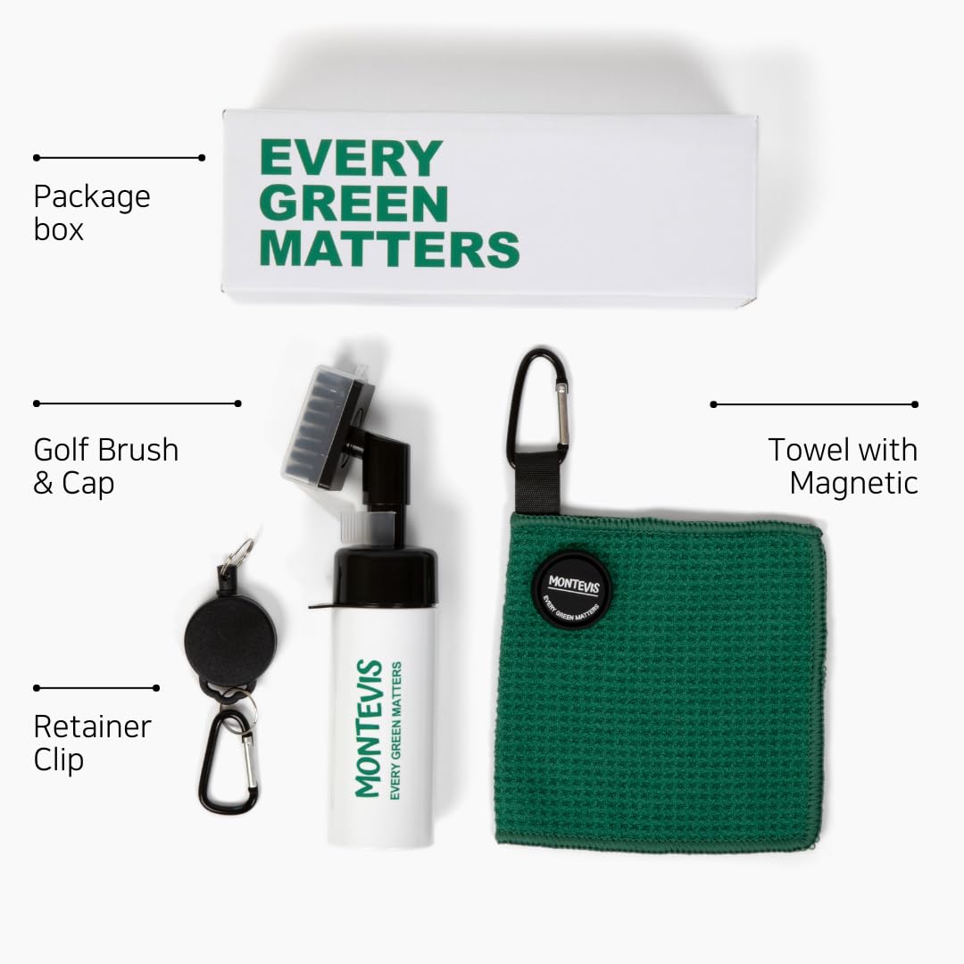 MONTEVIS magnetic golf towel clip keeps your towel within reach.