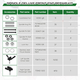 MorningRo deluxe packaging shows complete repair kit for DIY front-end maintenance.