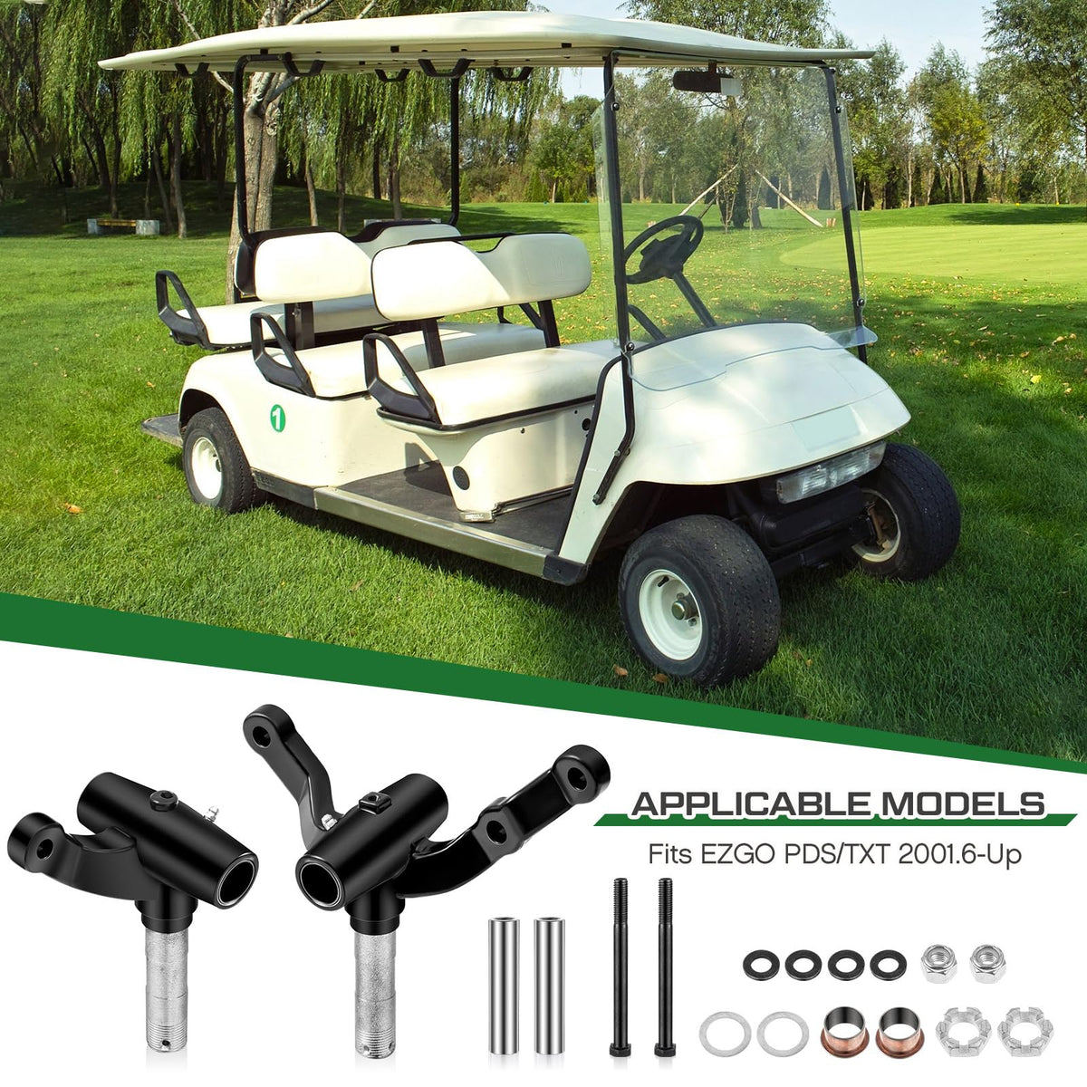 Installation-ready MorningRo kit simplifies front-end replacement for EZGO carts.