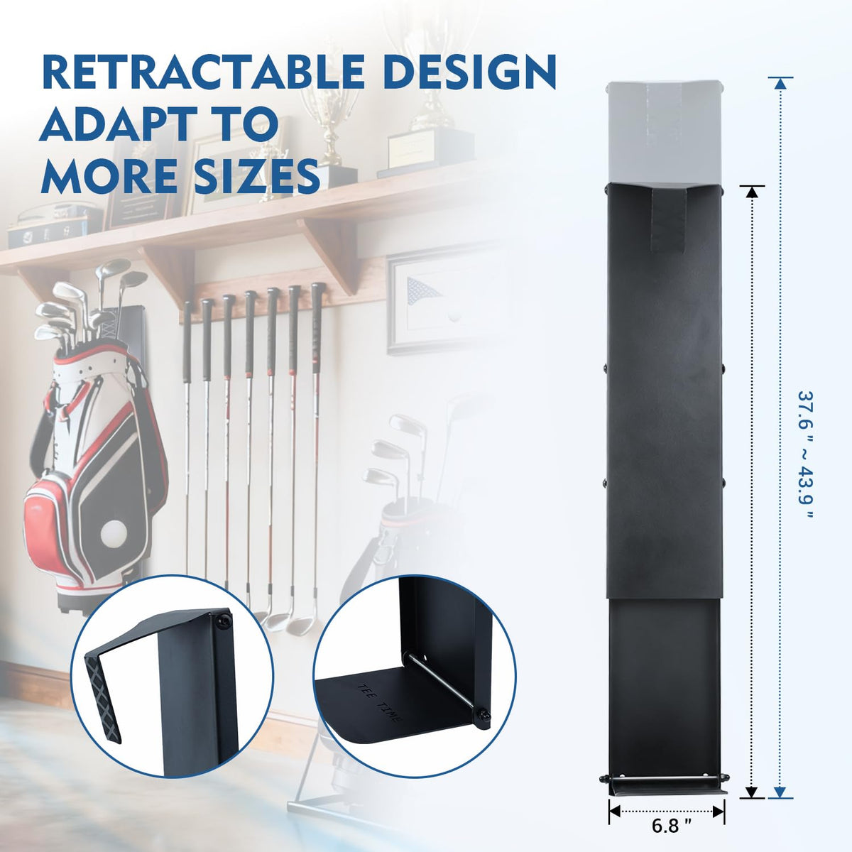 Moroayop space-saving design frees garage floor for easy movement.