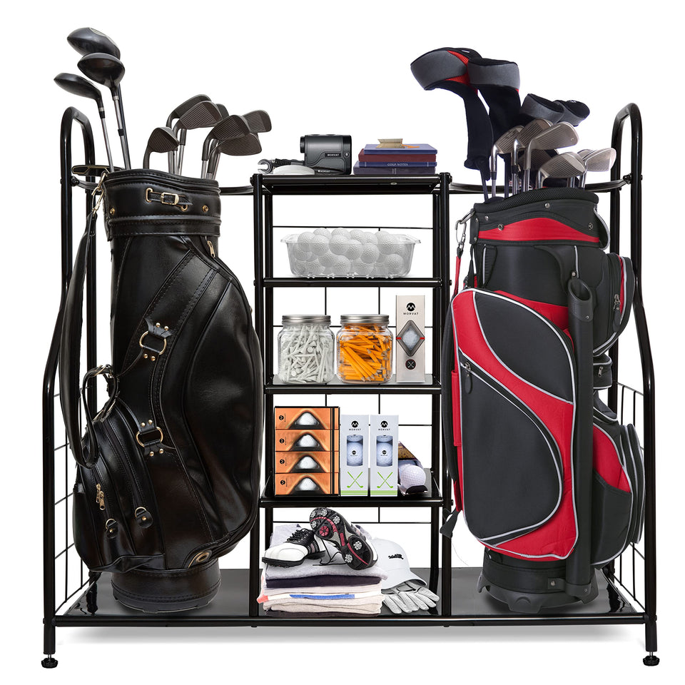 Morvat golf organizer shows full setup with two bags for quick access.