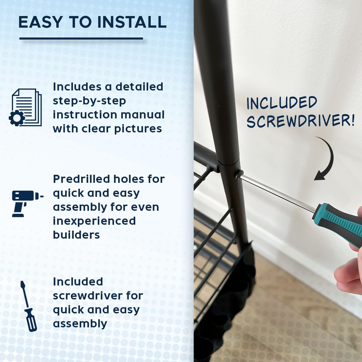 Morvat garage or home storage solution saving space and protecting gear.