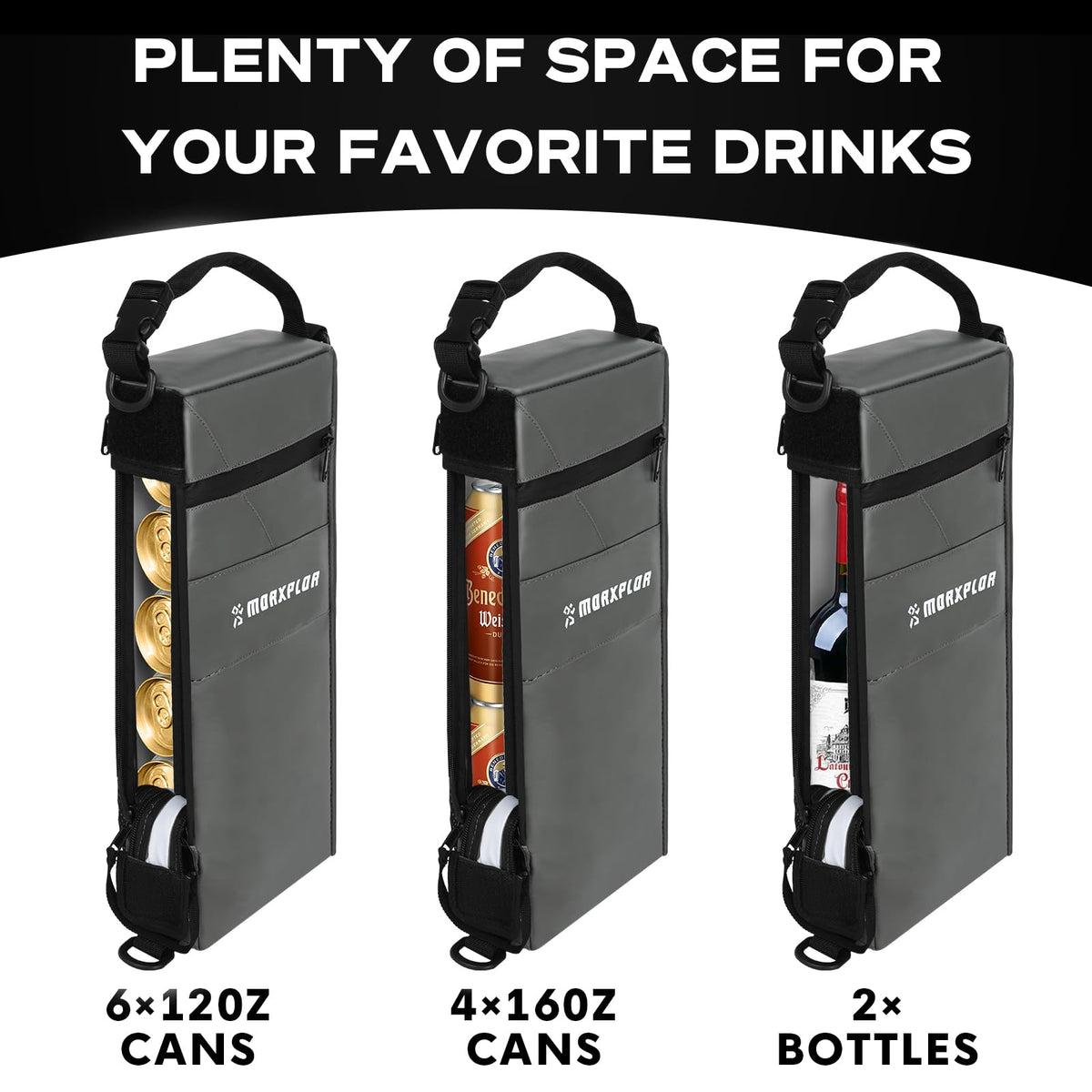 MORXPLOR 6-can beer sleeve for easy transport.