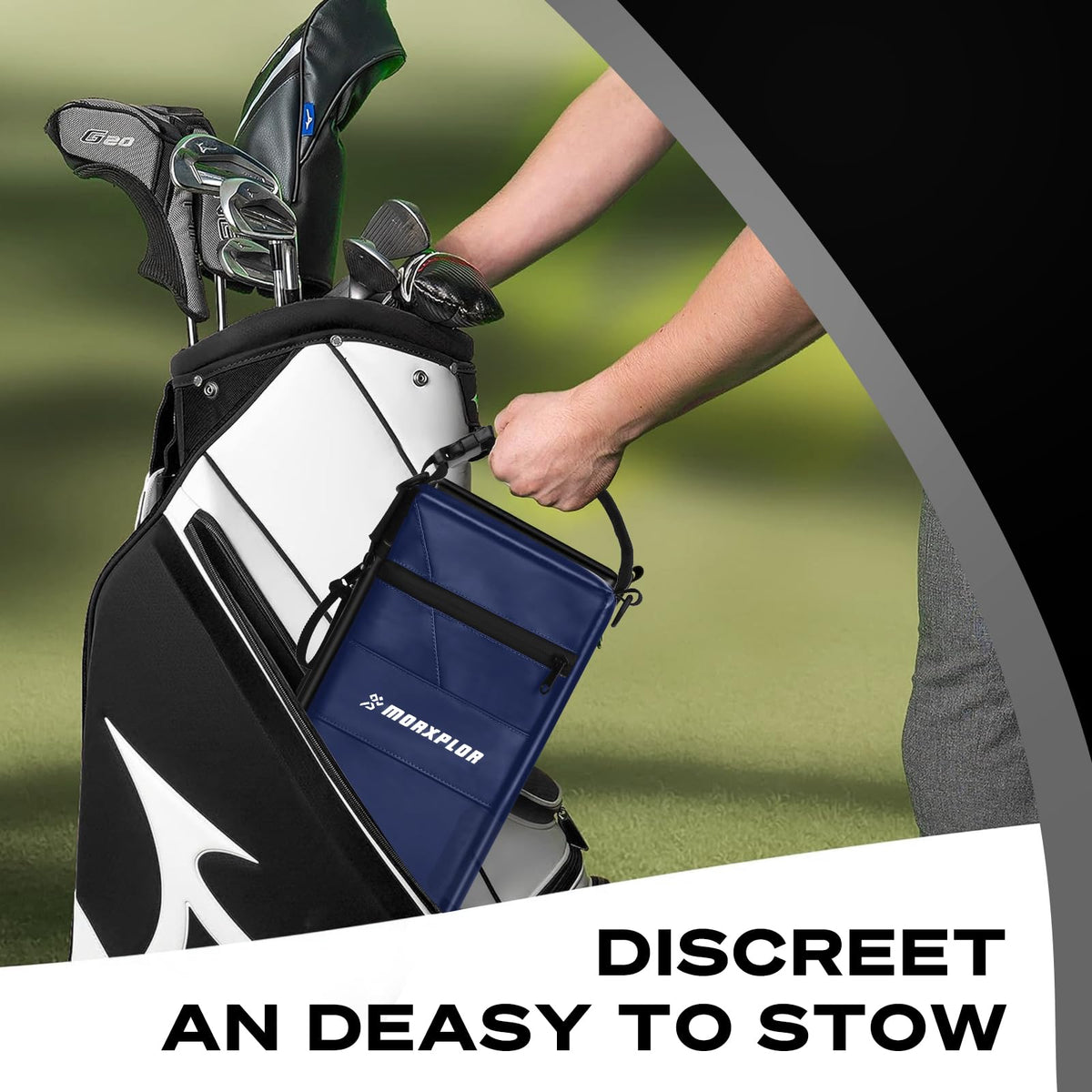 MORXPLOR six-can cooler with carry handle ready for a round with friends.