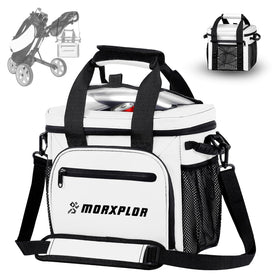MORXPLOR golf cart cooler with magnetic lid for easy course access