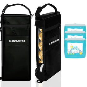 MORXPLOR Golf Cooler Bag in closed view keeps beverages protected and ready