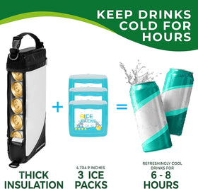 MORXPLOR cooler bag features durable fabric and heavy-duty zippers for long golf days.