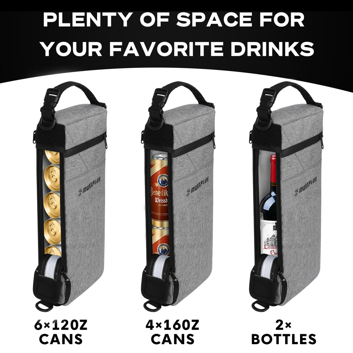 MORXPLOR Golf Cooler Bag fits golf carts for quick access on the course.