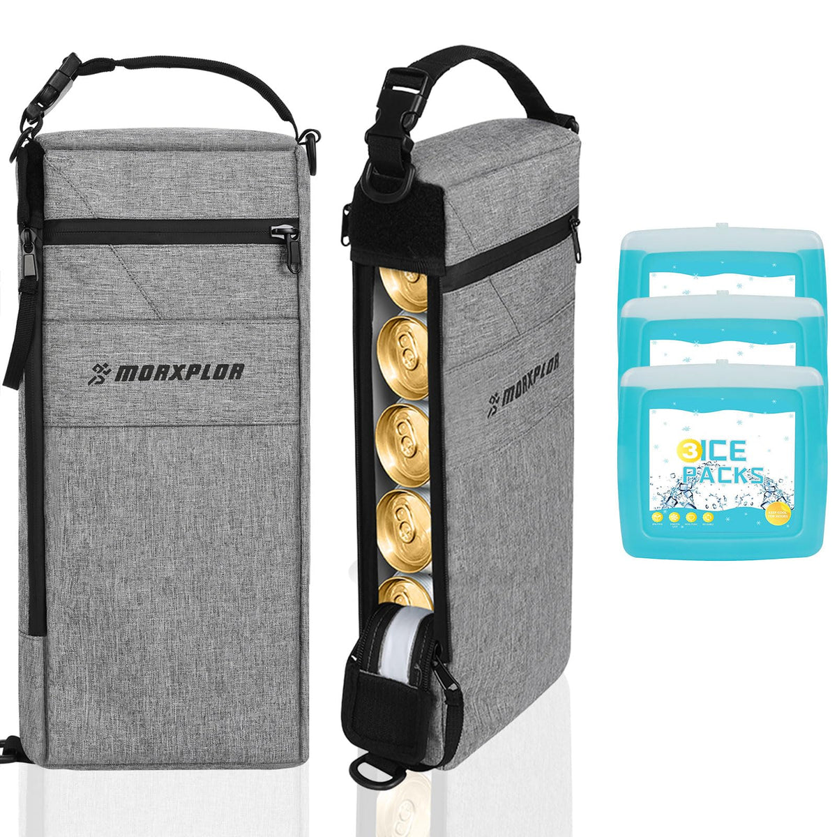 MORXPLOR Golf Cooler Bag front view highlights compact on-course usability.