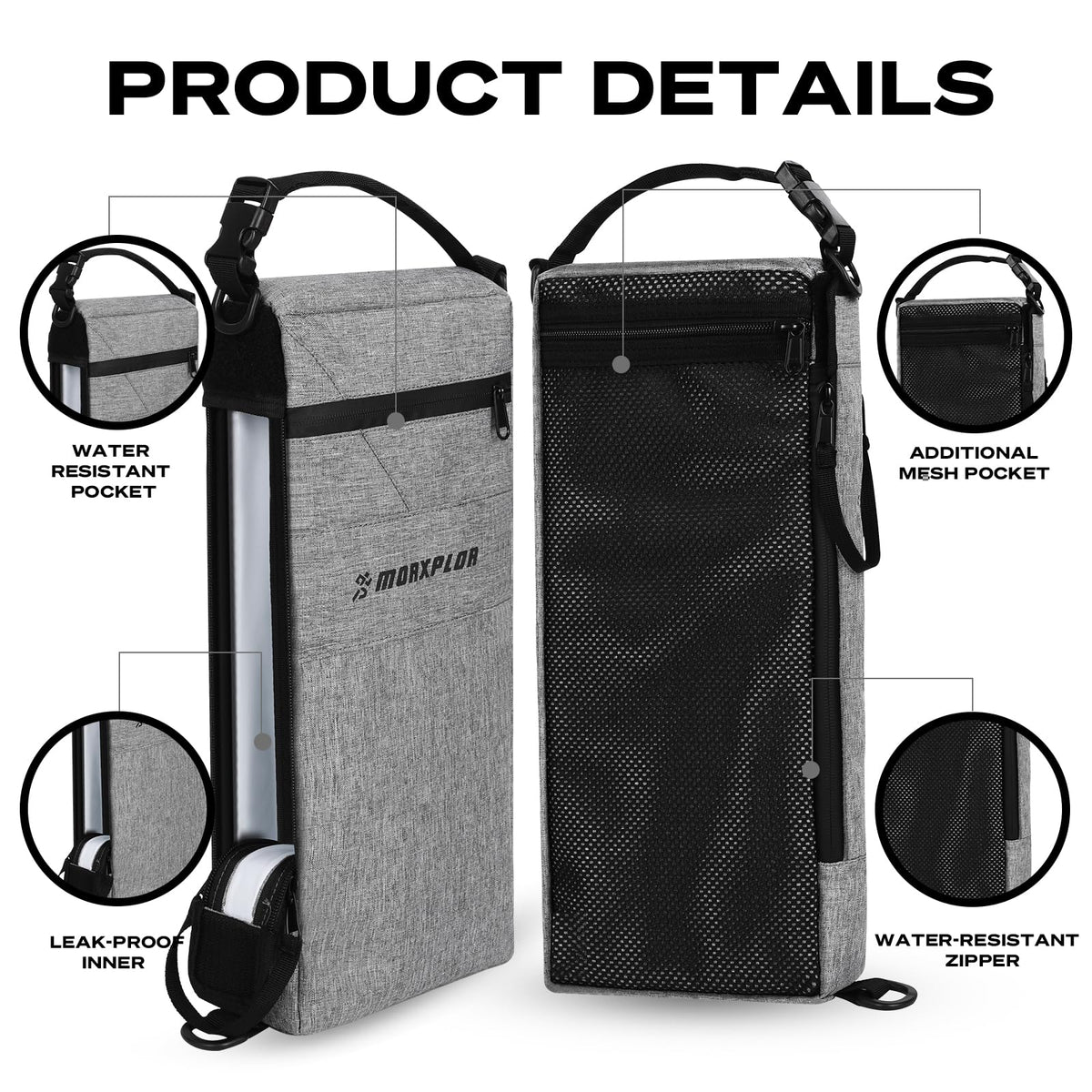MORXPLOR Golf Cooler Bag insulation keeps beverages cold on hot days.