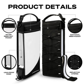 Rugged zippers on the MORXPLOR cooler bag stand up to rounds and travel.