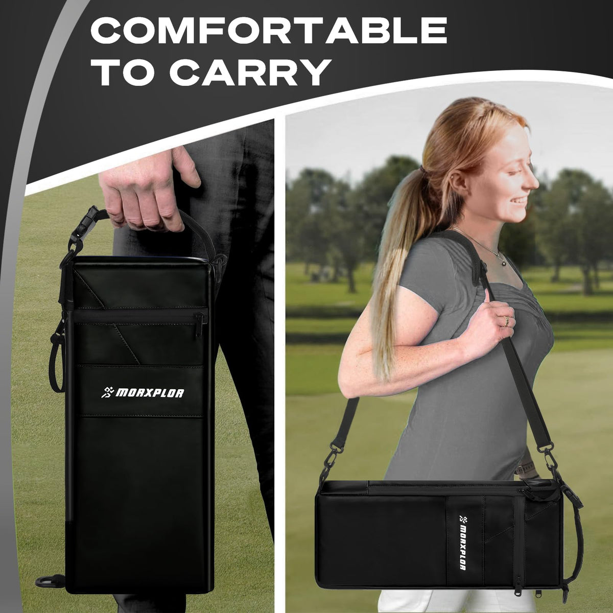 MORXPLOR Golf Cooler Bag slim design fits compactly in golf bags
