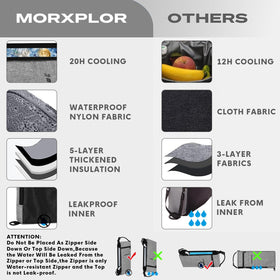 MORXPLOR Golf Cooler Bag slim design fits in golf bags easily.