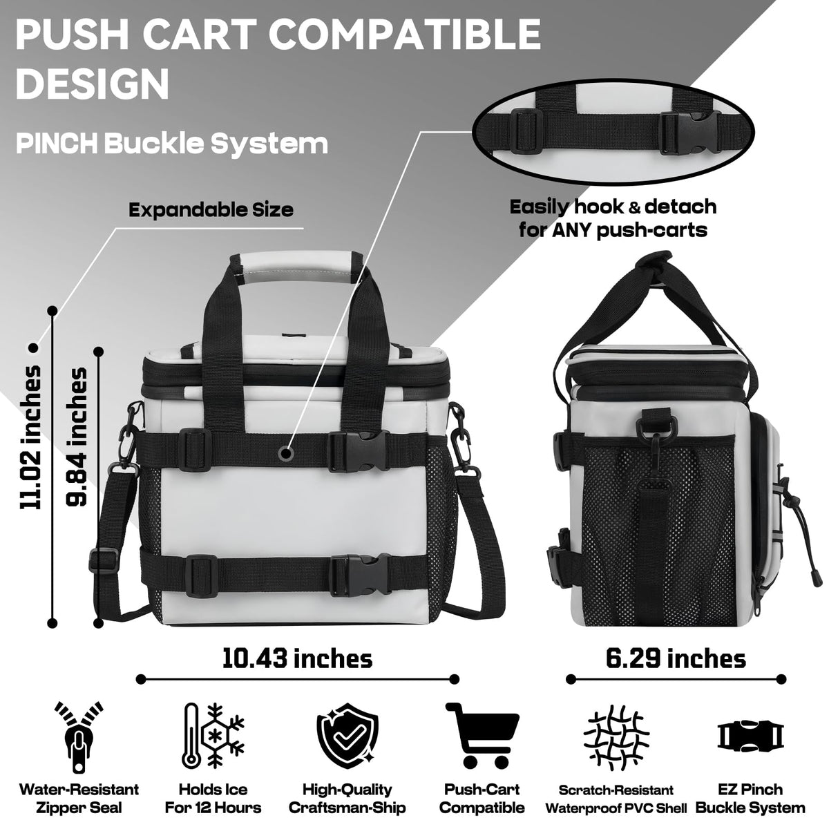 MORXPLOR 500D fabric durable exterior with waterproof interior for leaks