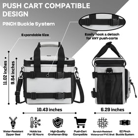 MORXPLOR 500D fabric durable exterior with waterproof interior for leaks