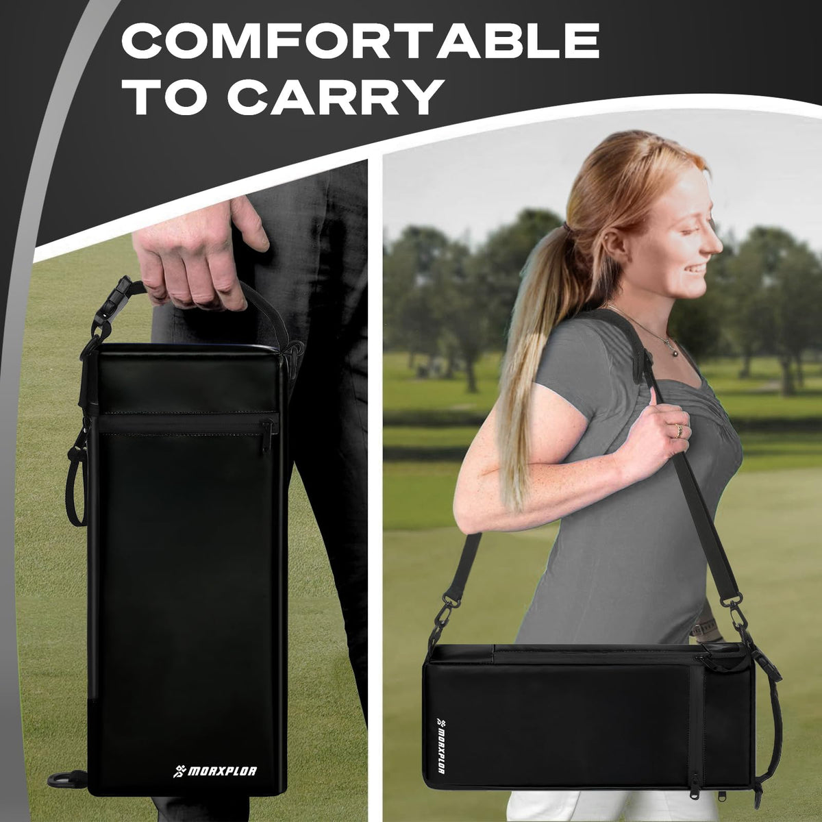 MORXPLOR outdoor-use cooler suitable for fishing, hiking, and camping.