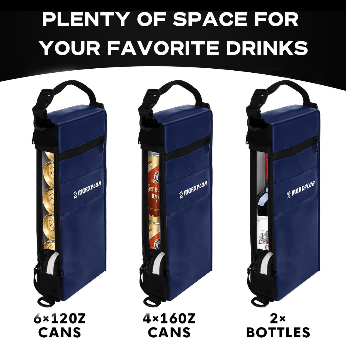 MORXPLOR outdoor cooler in hiking setup for camping or trips.
