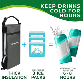 MORXPLOR soft cooler bag for golf with compact carry.