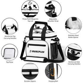 MORXPLOR three ice packs included to help keep items cold