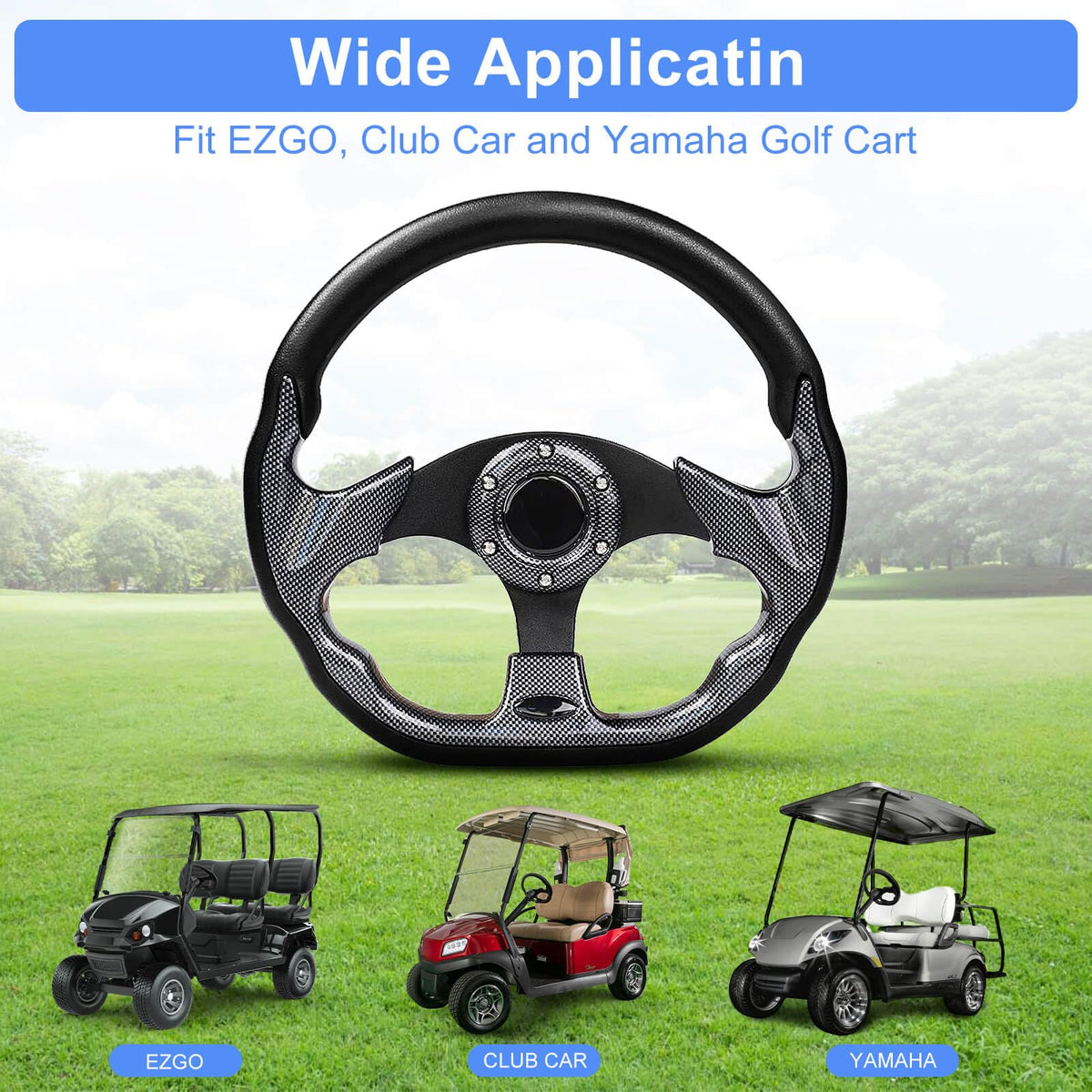 MOSNAI 12.5-inch wheel provides roomy driving and control.
