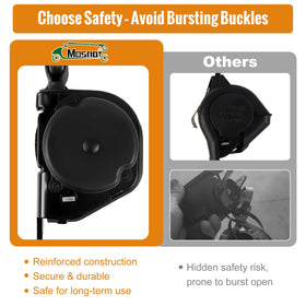 MOSNAI 61-inch belt fully extended for larger seating scenarios.