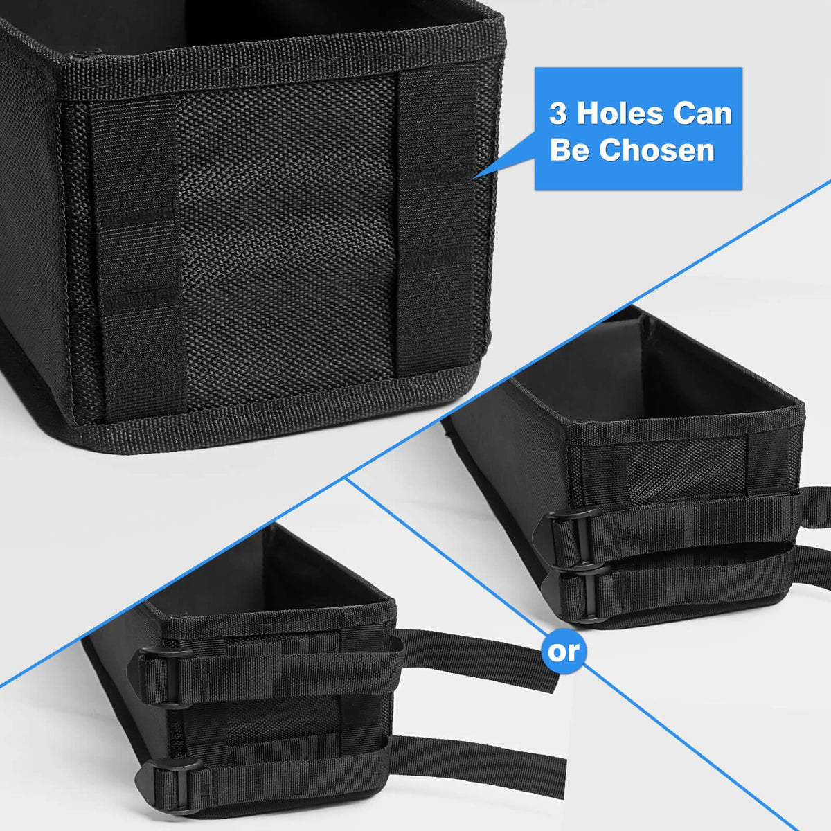 MOSNAI four anti-slip straps secure the tray without damaging the cart frame.