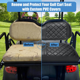 MOSNAI black vinyl seat cover easy to wipe clean and UV resistant