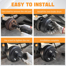 MOSNAI brake drum installation reminder with required hardware
