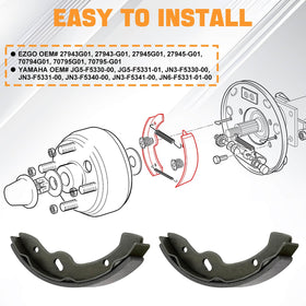MOSNAI brake shoe installation made straightforward and quick.
