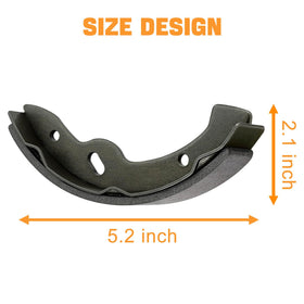 MOSNAI OEM replacement brake shoes fit EZGO and Yamaha carts.