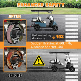 MOSNAI brake shoes with retainers durable and easy to install