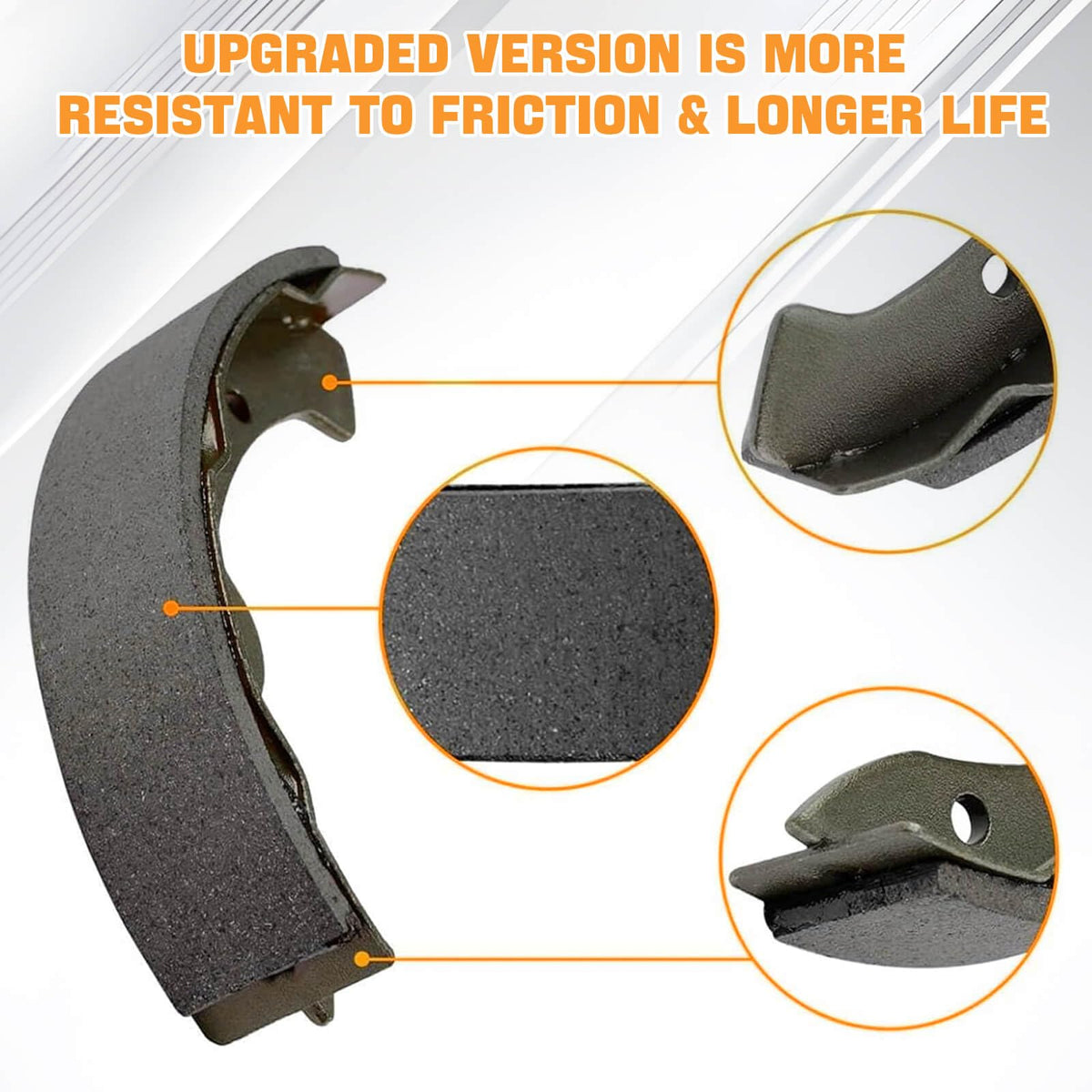 MOSNAI Yamaha G2-G22 brake shoes for smooth, predictable stops.