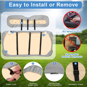 MOSNAI breathable sandwich mesh fabric stays cool in heat.