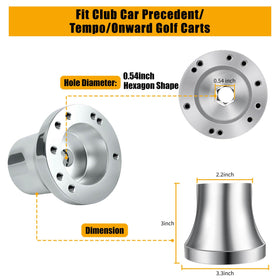 MOSNAI aluminum adapter hub resists corrosion for long-lasting golf cart performance