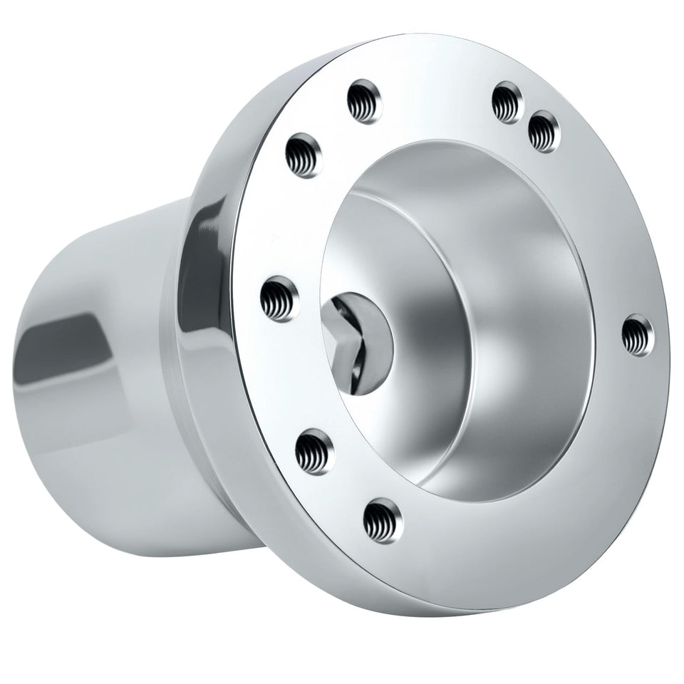 MOSNAI club car adapter hub with silver satin finish for durable steering upgrades