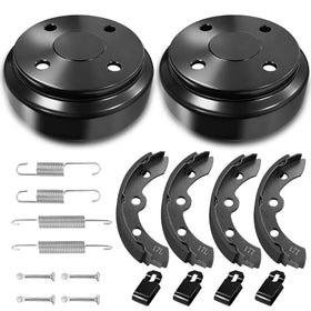MOSNAI Club Car brake drum kit — front view showing robust construction for DS and Precedent.