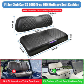 MOSNAI Club Car DS backrest cover adds luxury stitching and protection
